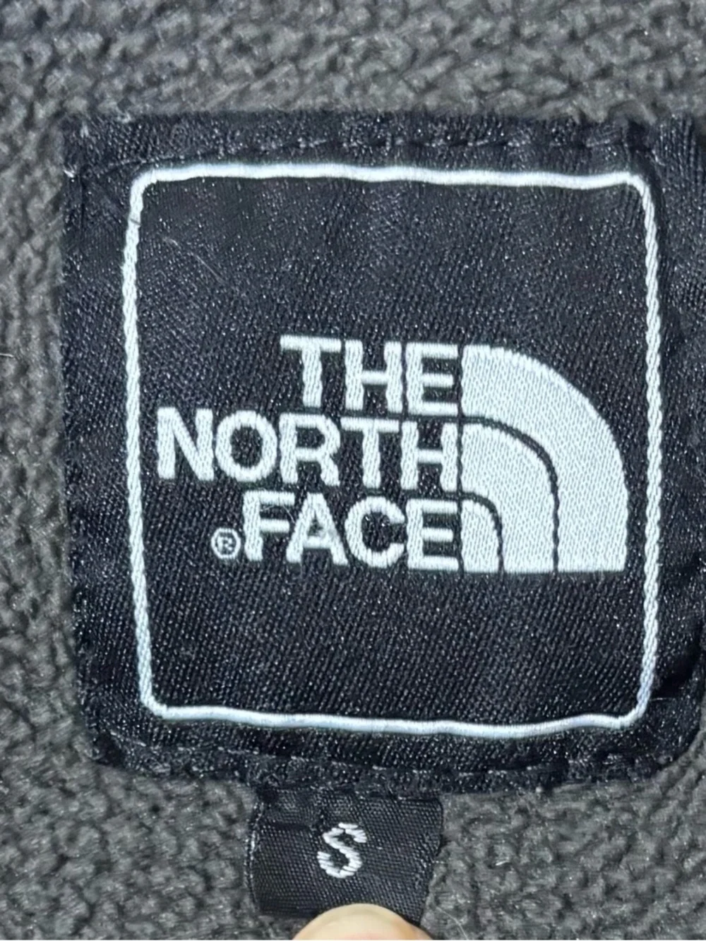 The North Face Men's Gray and Black Hybrid Fleece Puffer Jacket